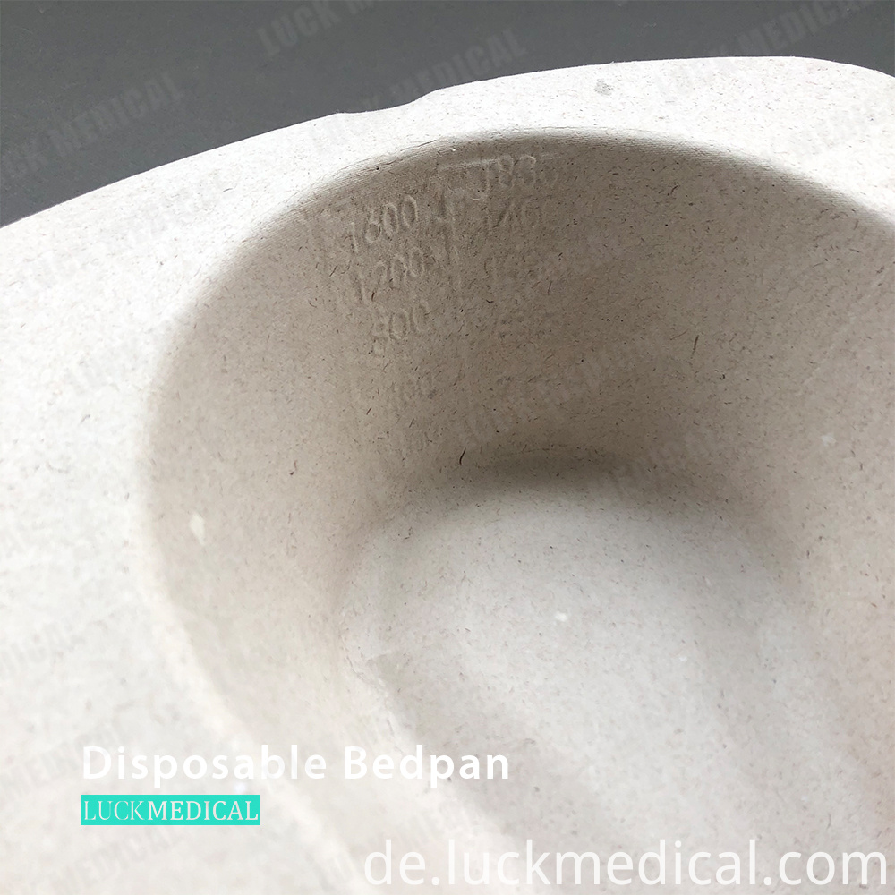 Einweg-Bettpfanne 0017 Einweg-Zellstoff-Bettpfanne 31 Disposable Bedpan 0017 Disposable Pulp Bedpan 31